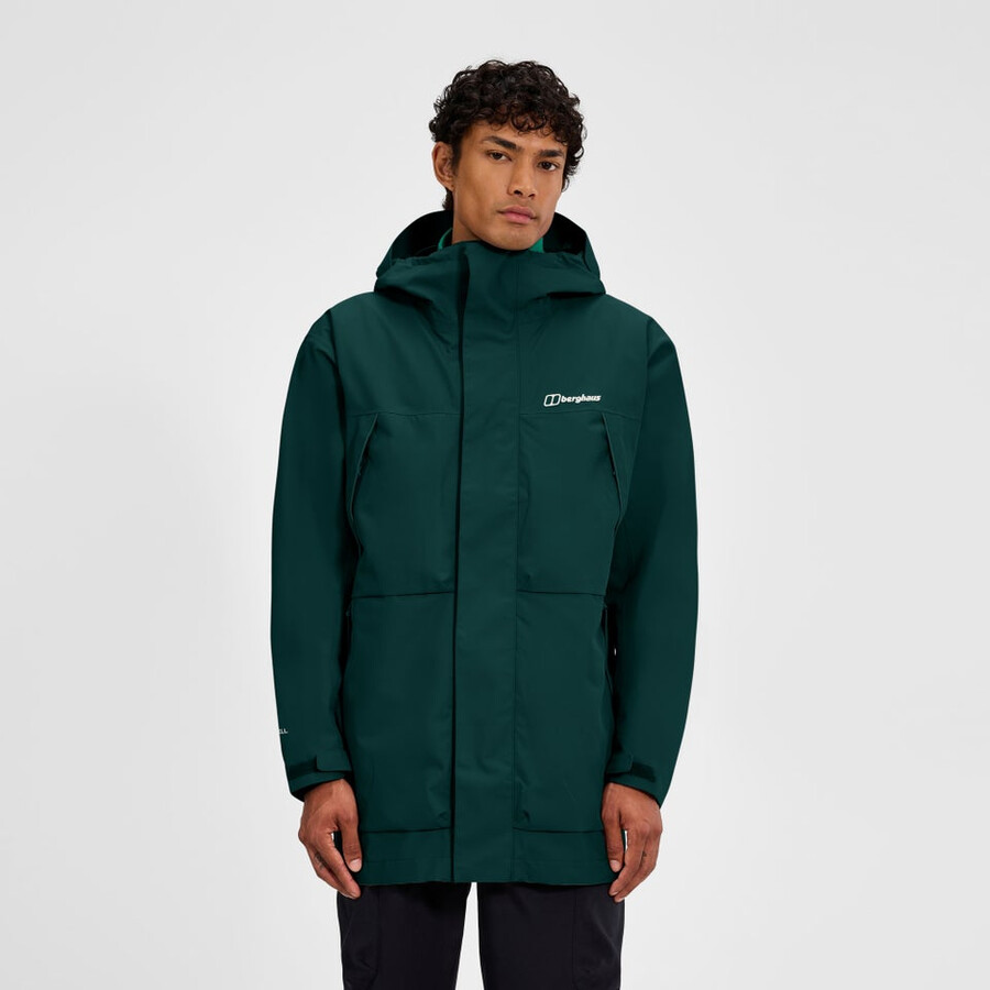 los hombres wansbeck parka verde berghaus