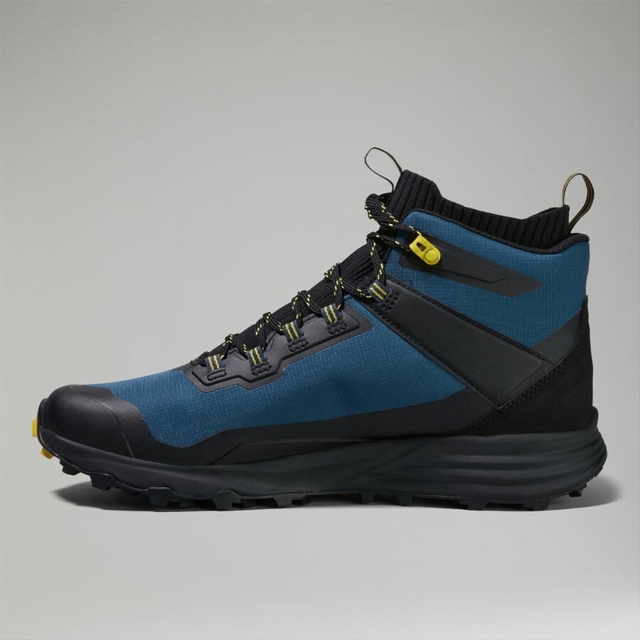 los hombres vc22 mediados de gore-tex impermeable zapatos - negroazul marino berghaus