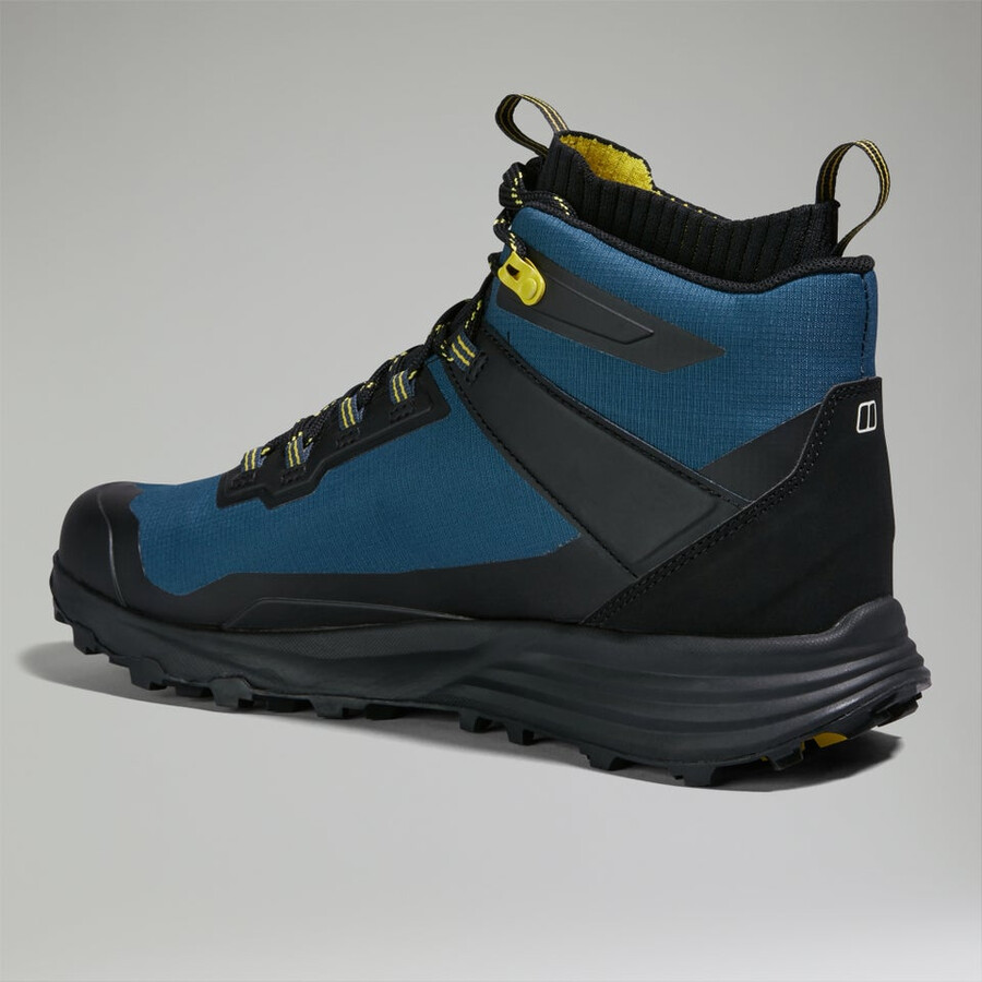los hombres vc22 mediados de gore-tex impermeable zapatos - negroazul marino berghaus