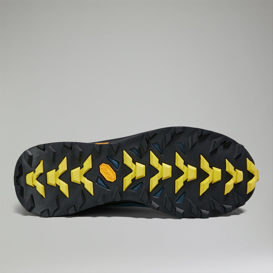 los hombres vc22 mediados de gore-tex impermeable zapatos - negroazul marino berghaus