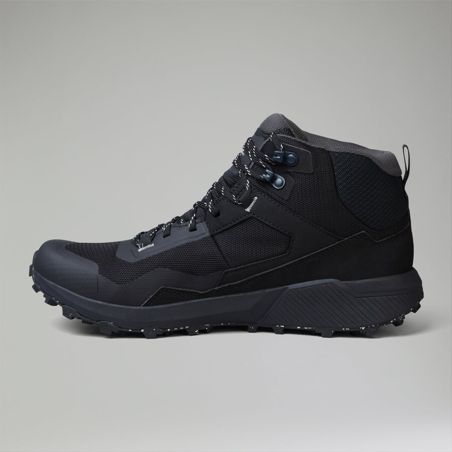 los hombres de la revolución activo mediados de zapato negrogris berghaus