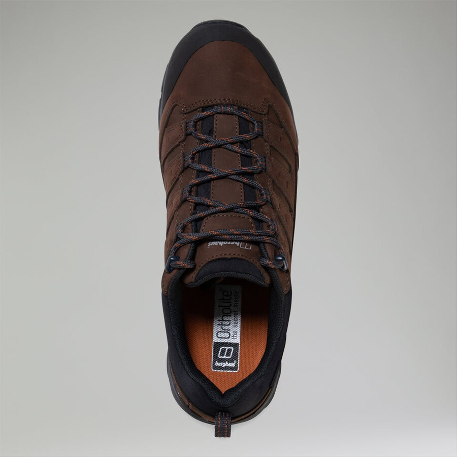 los hombres fellmaster activa de gore-tex 2.0 zapato marrónnaranja berghaus