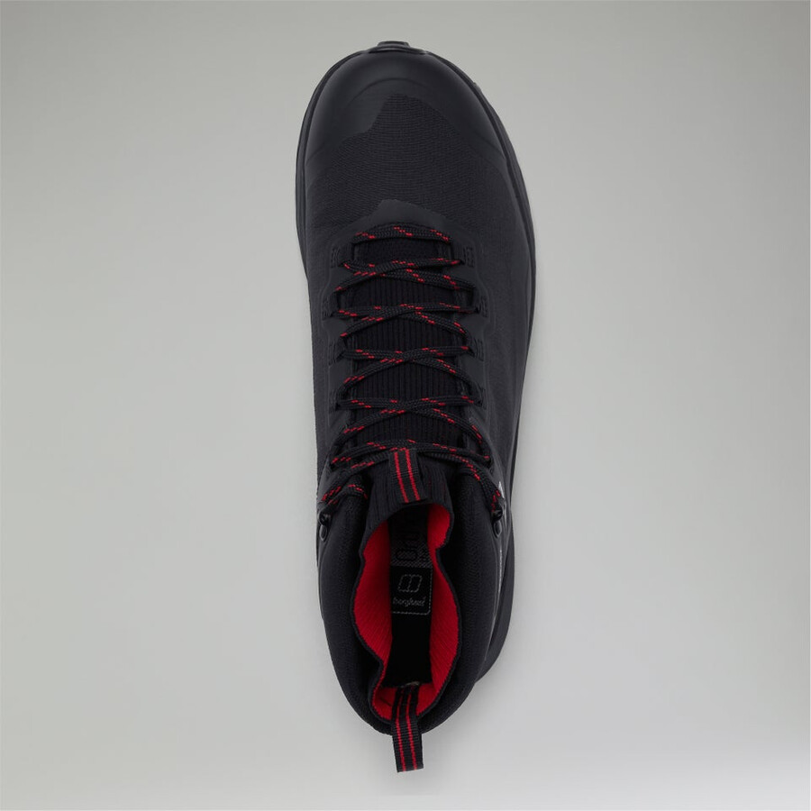 los hombres vc22 mediados de 2.0 gore-tex impermeable zapatos - negrorojo berghaus