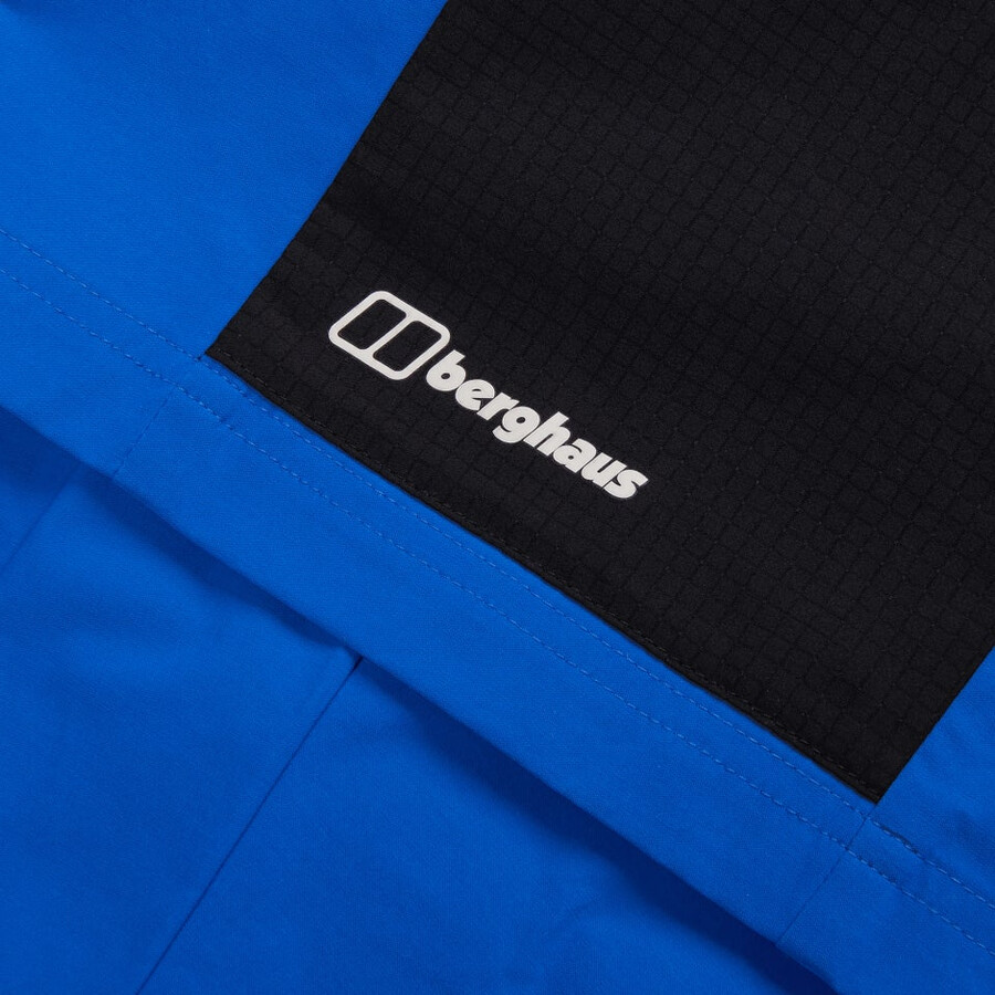los hombres de la caminata de aire tramo corto - azul berghaus