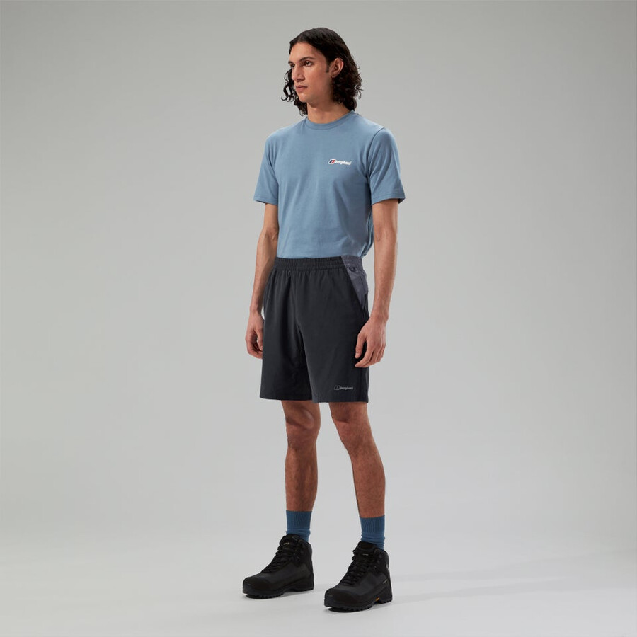 los hombres wandermoor viento a corto negrogris berghaus