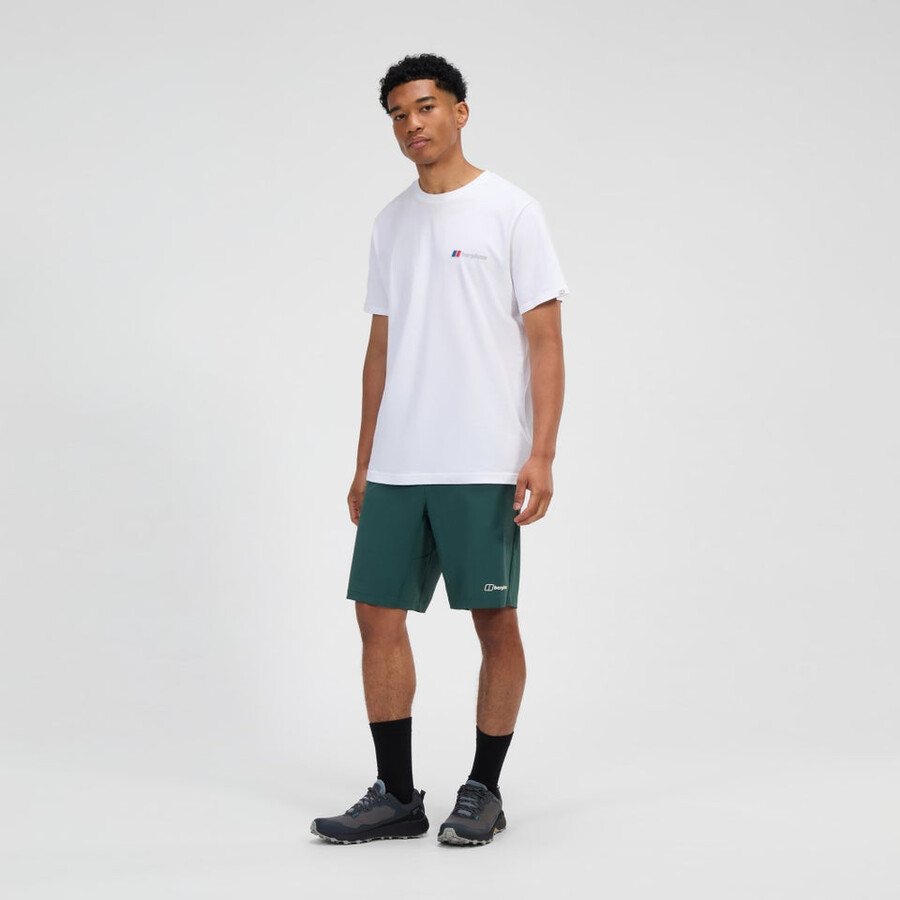 los hombres wandermoor de viento de corta verde berghaus