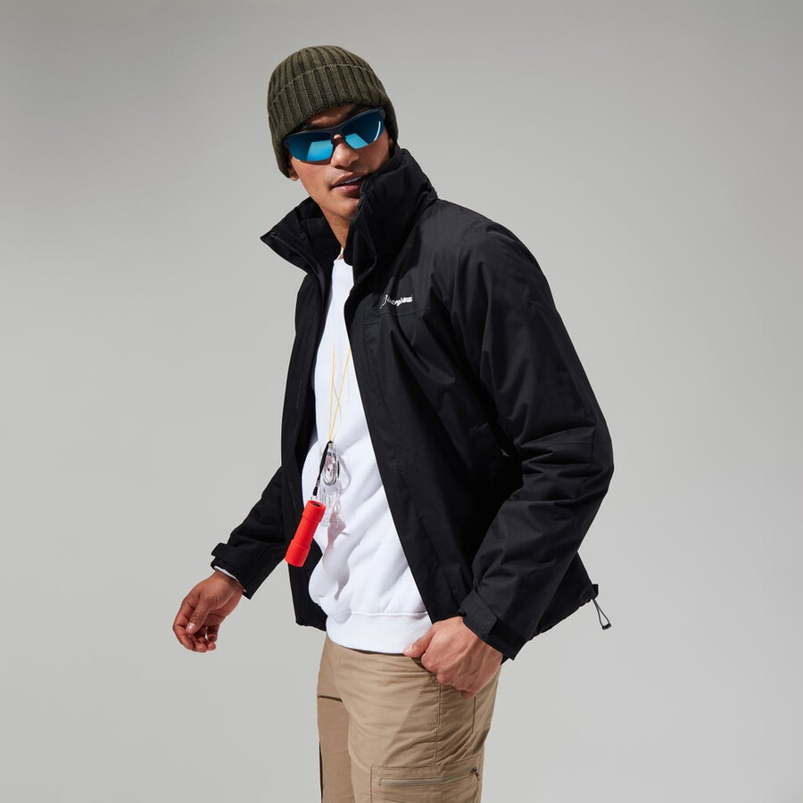 los hombres de la rg alfa 2.0 gemini 3 en 1 chaqueta - negro berghaus