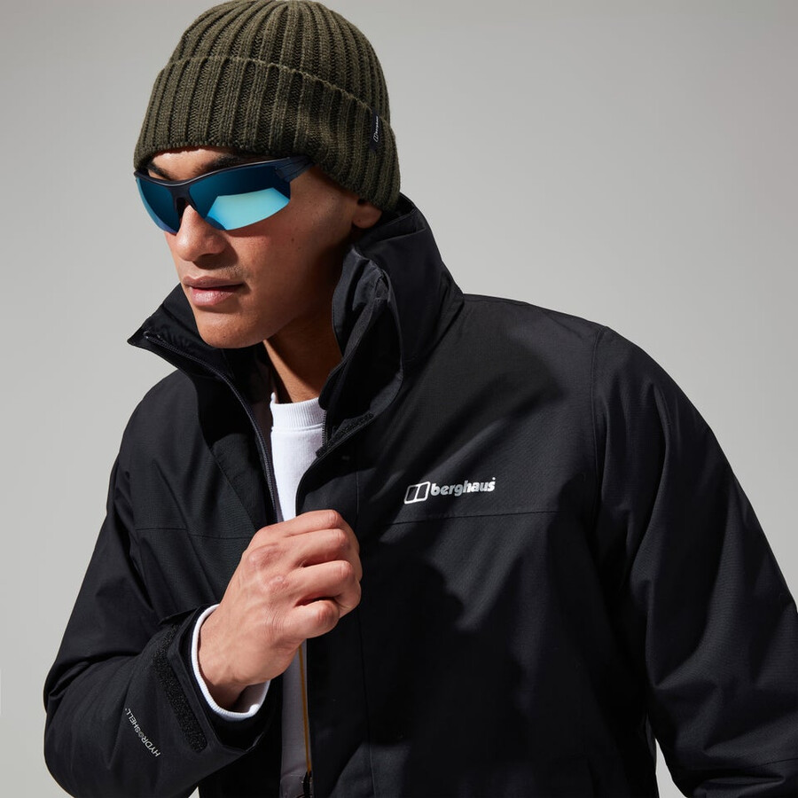 los hombres de la rg alfa 2.0 gemini 3 en 1 chaqueta - negro berghaus