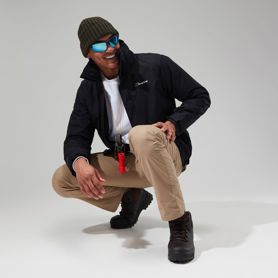 los hombres de la rg alfa 2.0 gemini 3 en 1 chaqueta - negro berghaus