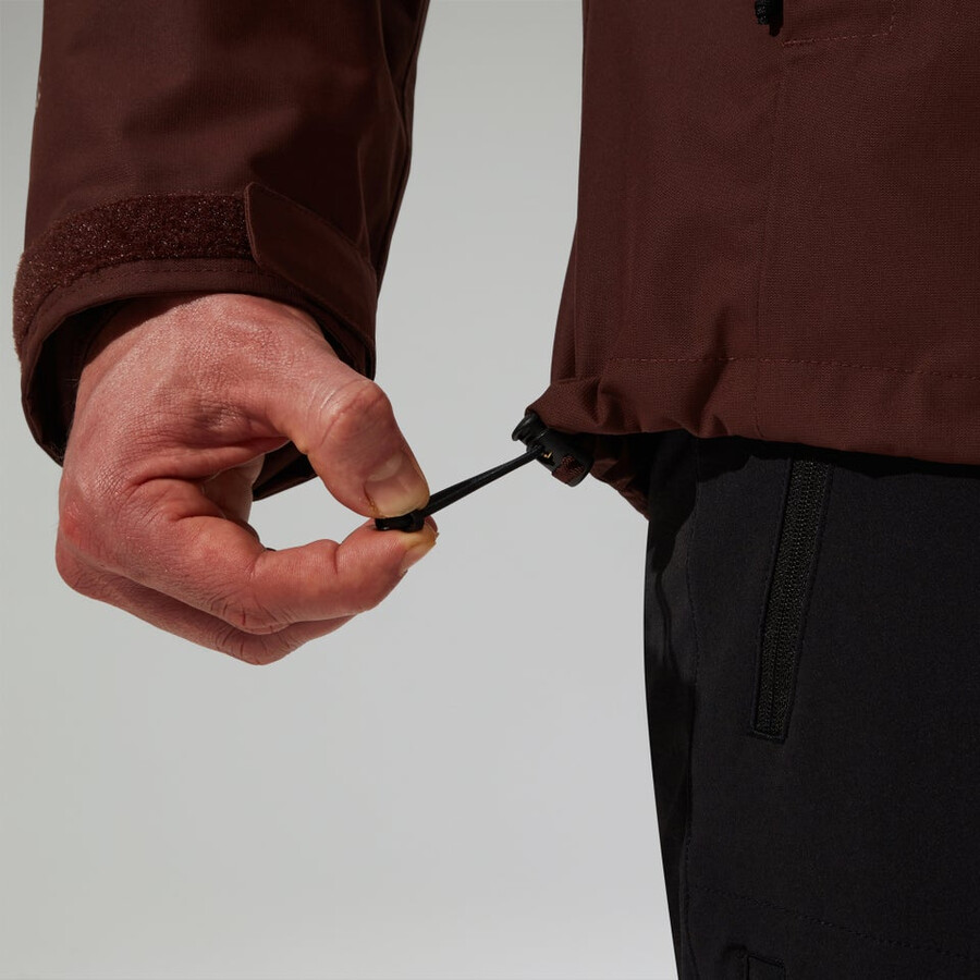 los hombres de la rg alfa 2.0 géminis impermeable 3 en 1 chaqueta marrón berghaus