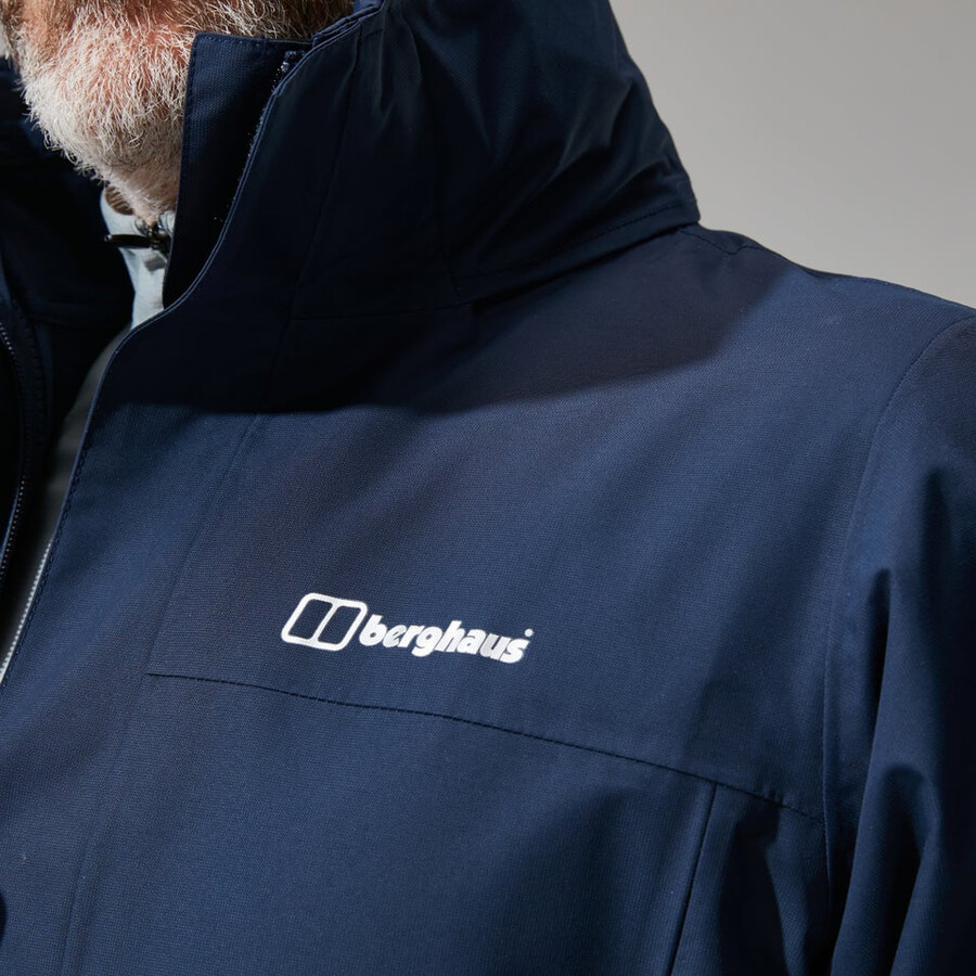 los hombres de la rg alfa 2.0 gemini 3 en 1 chaqueta azul oscuro berghaus