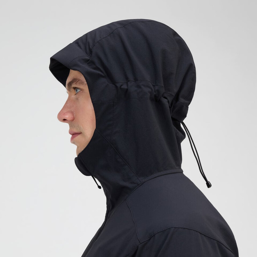 los hombres ridge-roamer lite softshell jacket - black berghaus