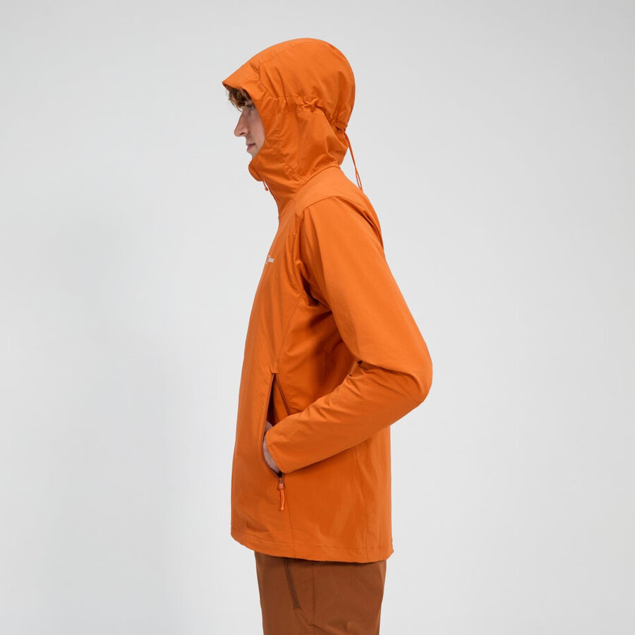 los hombres ridge-roamer lite softshell jacket - naranja berghaus