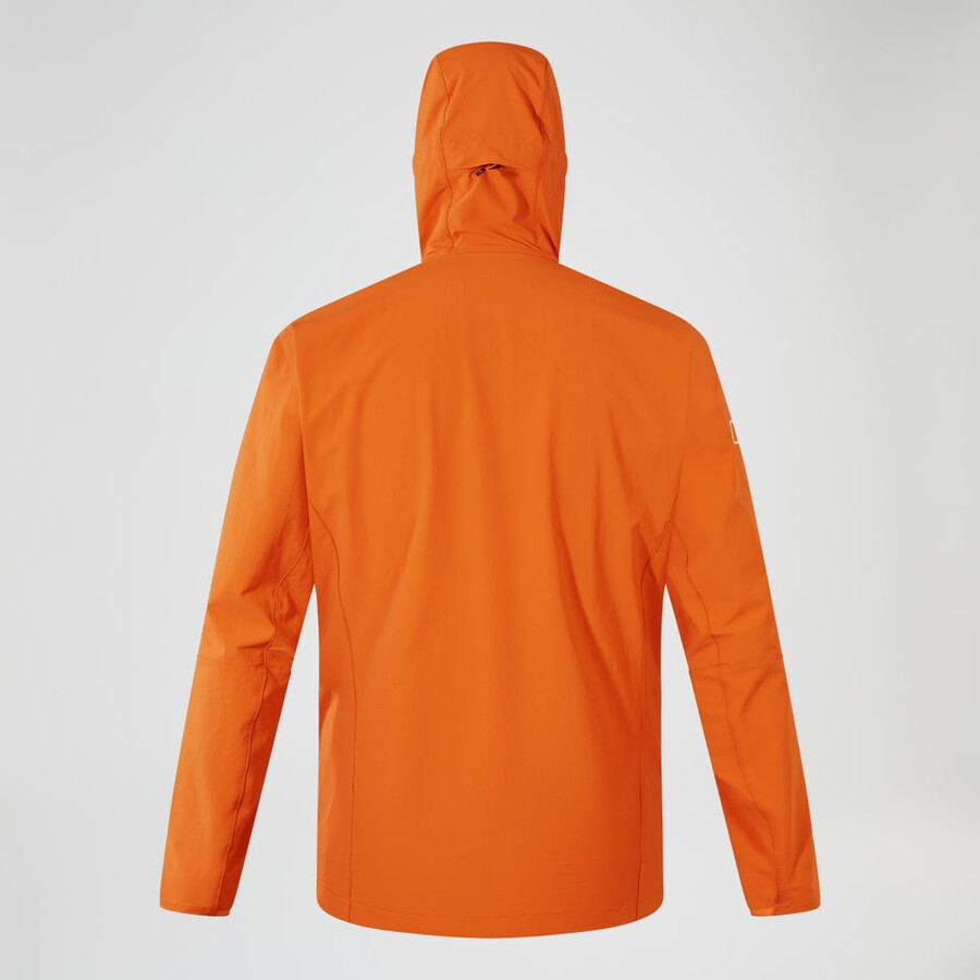 los hombres ridge-roamer lite softshell jacket - naranja berghaus