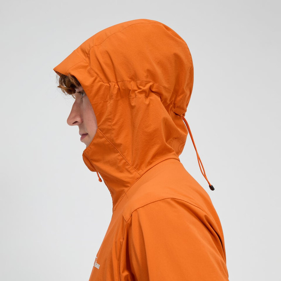 los hombres ridge-roamer lite softshell jacket - naranja berghaus
