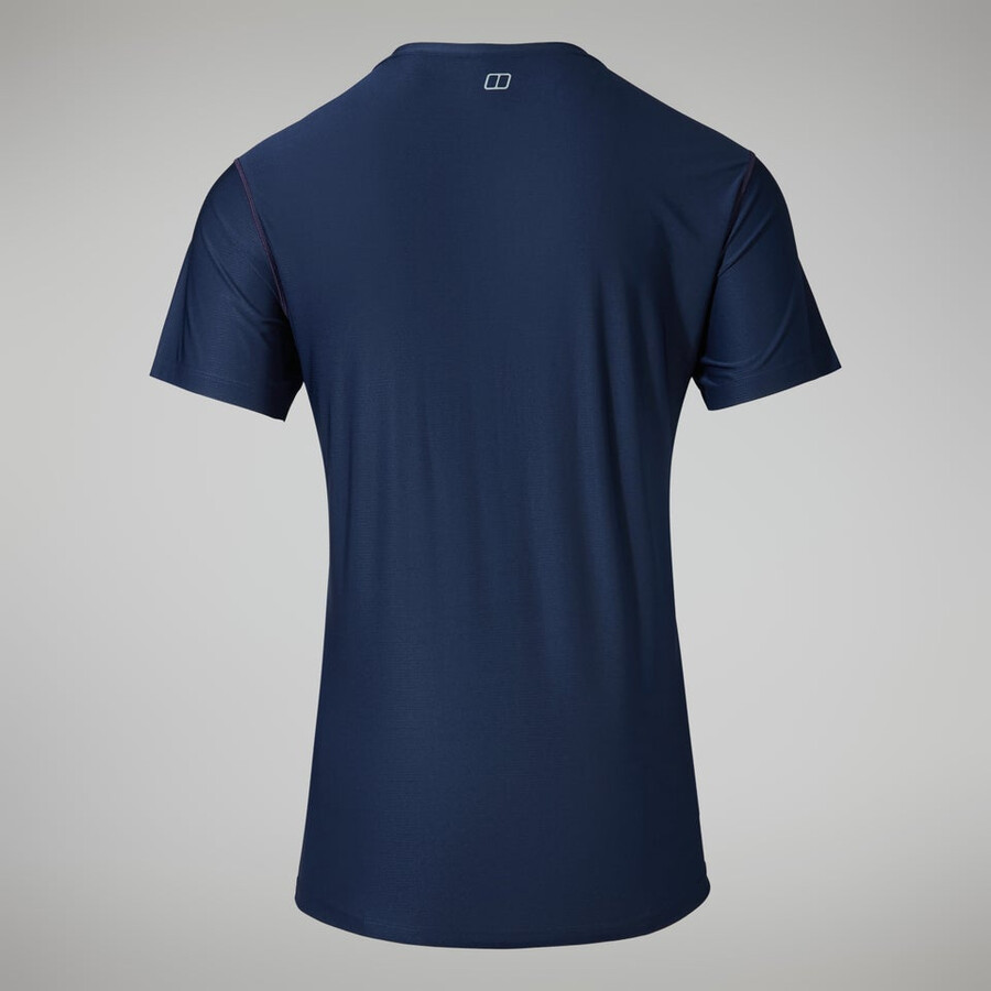 los hombres 247 tech tee super tramo de la tripulación - azul oscuro berghaus