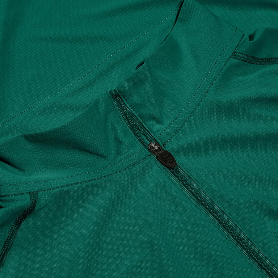 los hombres 247 mitad zip tech de manga larga - camiseta verde berghaus
