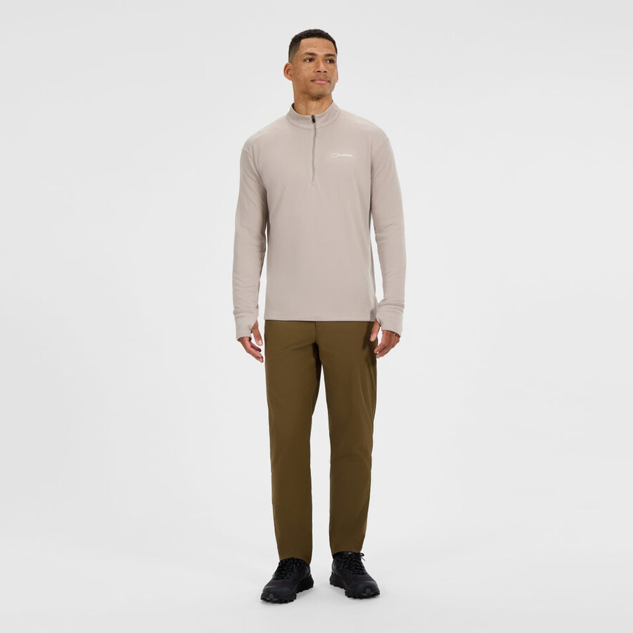 los hombres ivyhill media cremallera superior - gris berghaus