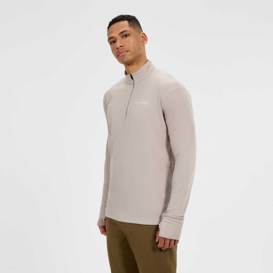los hombres ivyhill media cremallera superior - gris berghaus