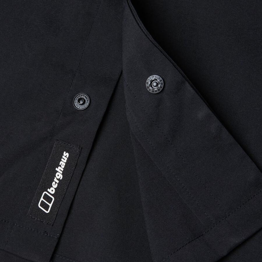los hombres de manga larga de explorer overshirt - negro berghaus