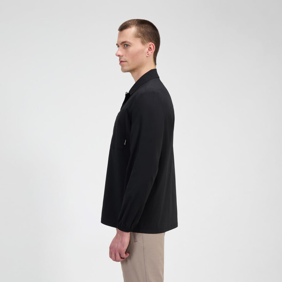 los hombres de manga larga de explorer overshirt - negro berghaus