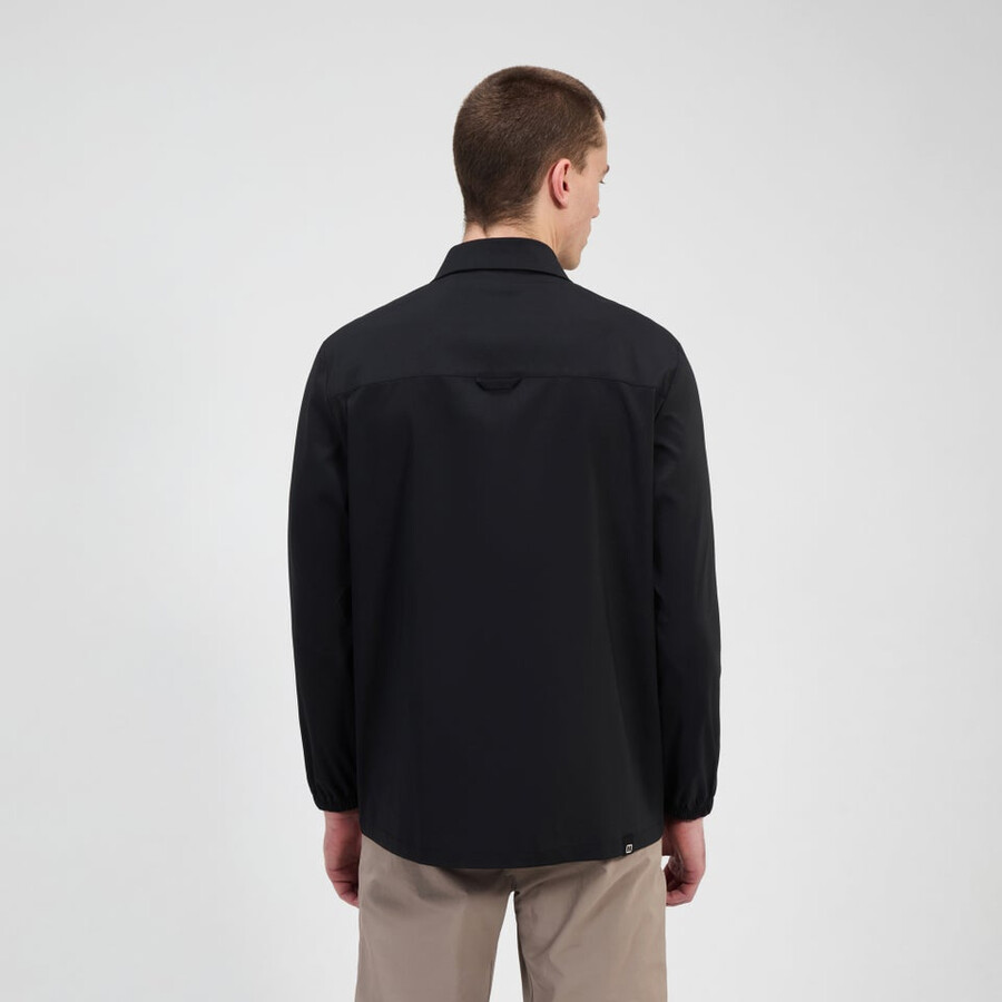 los hombres de manga larga de explorer overshirt - negro berghaus