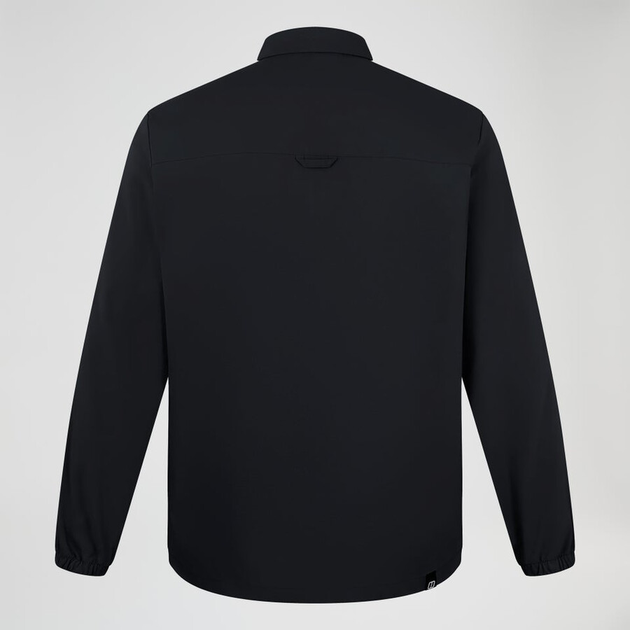 los hombres de manga larga de explorer overshirt - negro berghaus