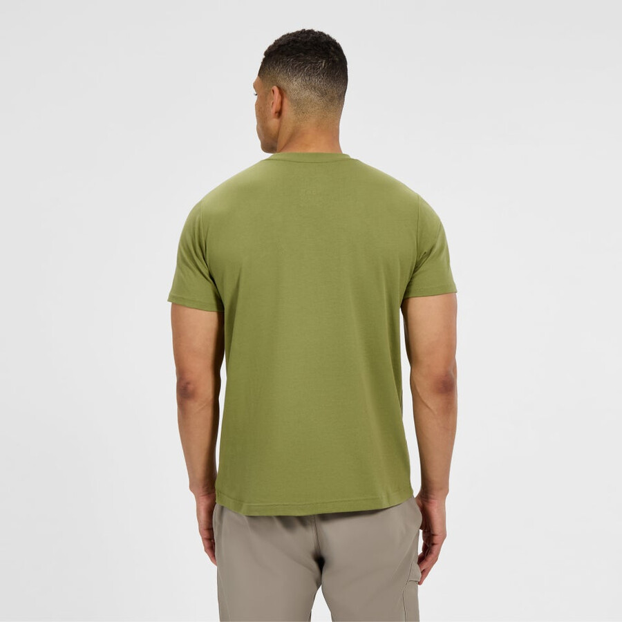 los hombres de la clase logo tee - verde berghaus