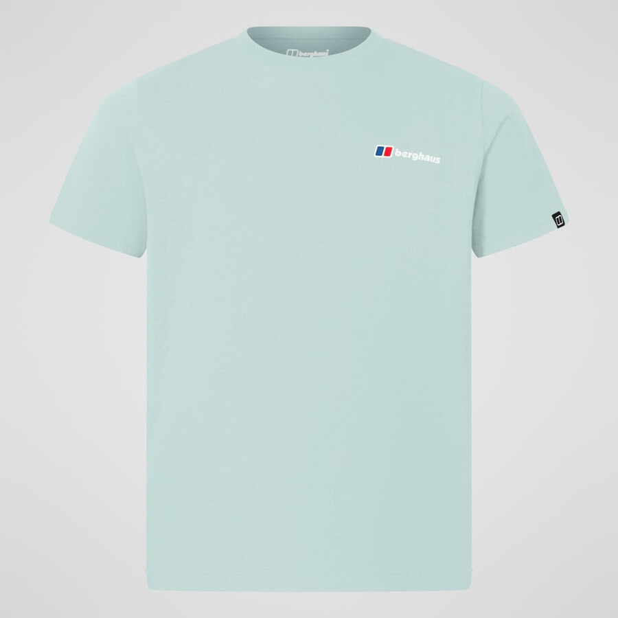 los hombres de la clase logo tee - verde berghaus