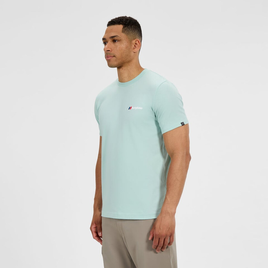 los hombres de la clase logo tee - verde berghaus