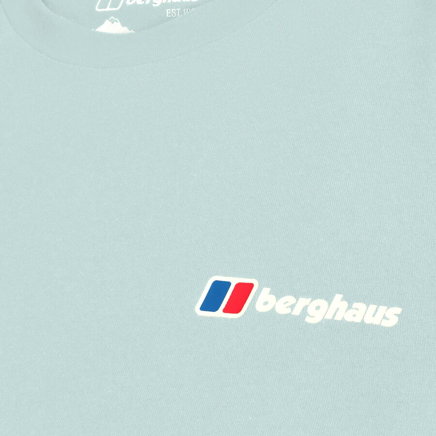 los hombres de la clase logo tee - verde berghaus