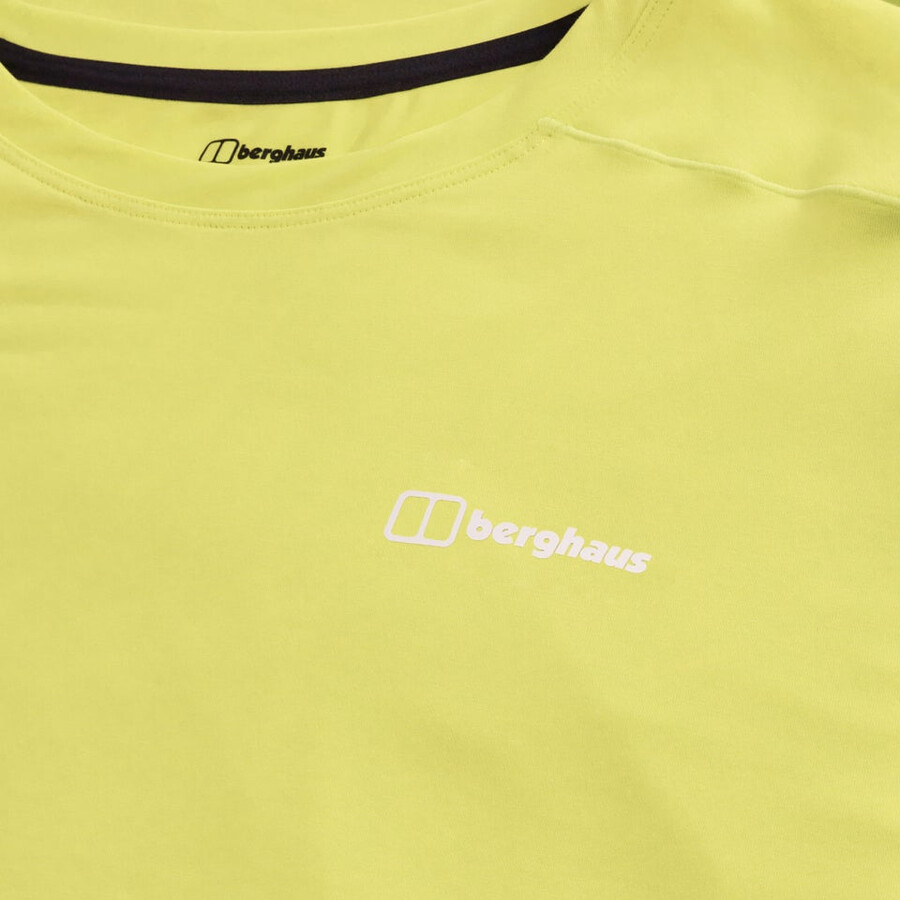 los hombres del delta mangas cortas tech tee - amarillo berghaus