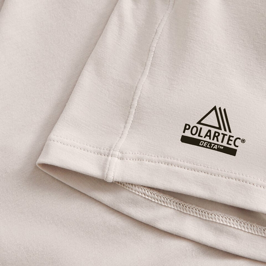 los hombres del delta tech de manga larga - camiseta gris berghaus