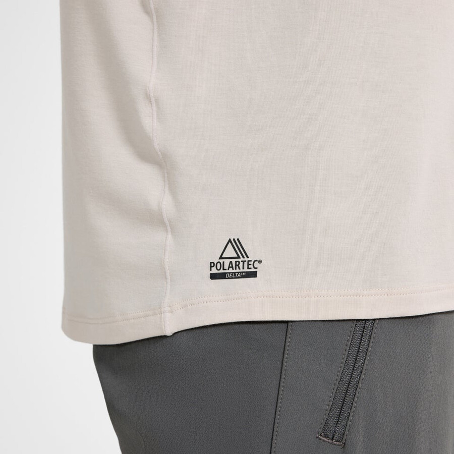 los hombres del delta tech de manga larga - camiseta gris berghaus