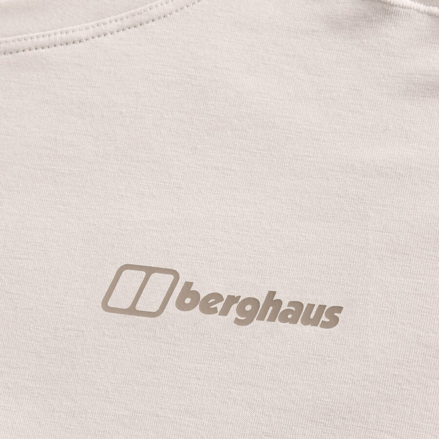 los hombres del delta tech de manga larga - camiseta gris berghaus