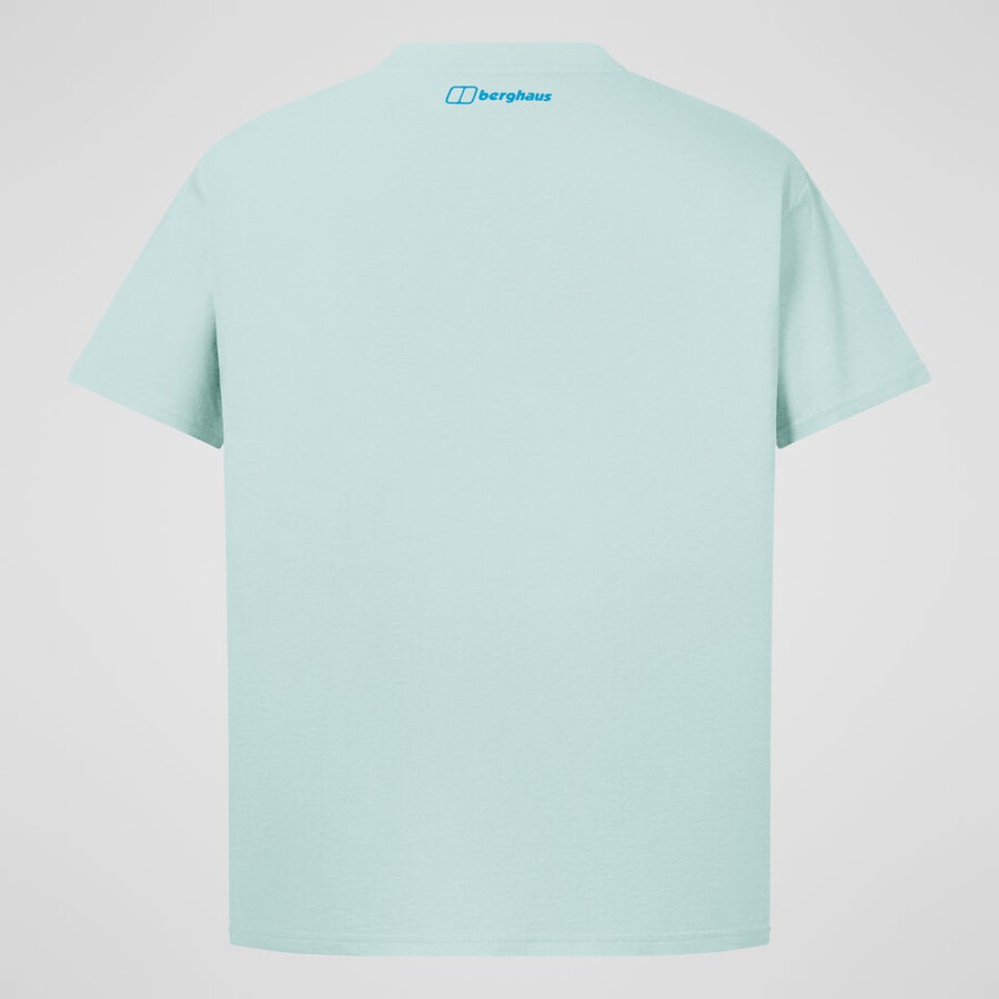 los hombres glitched bloques tee - verde berghaus