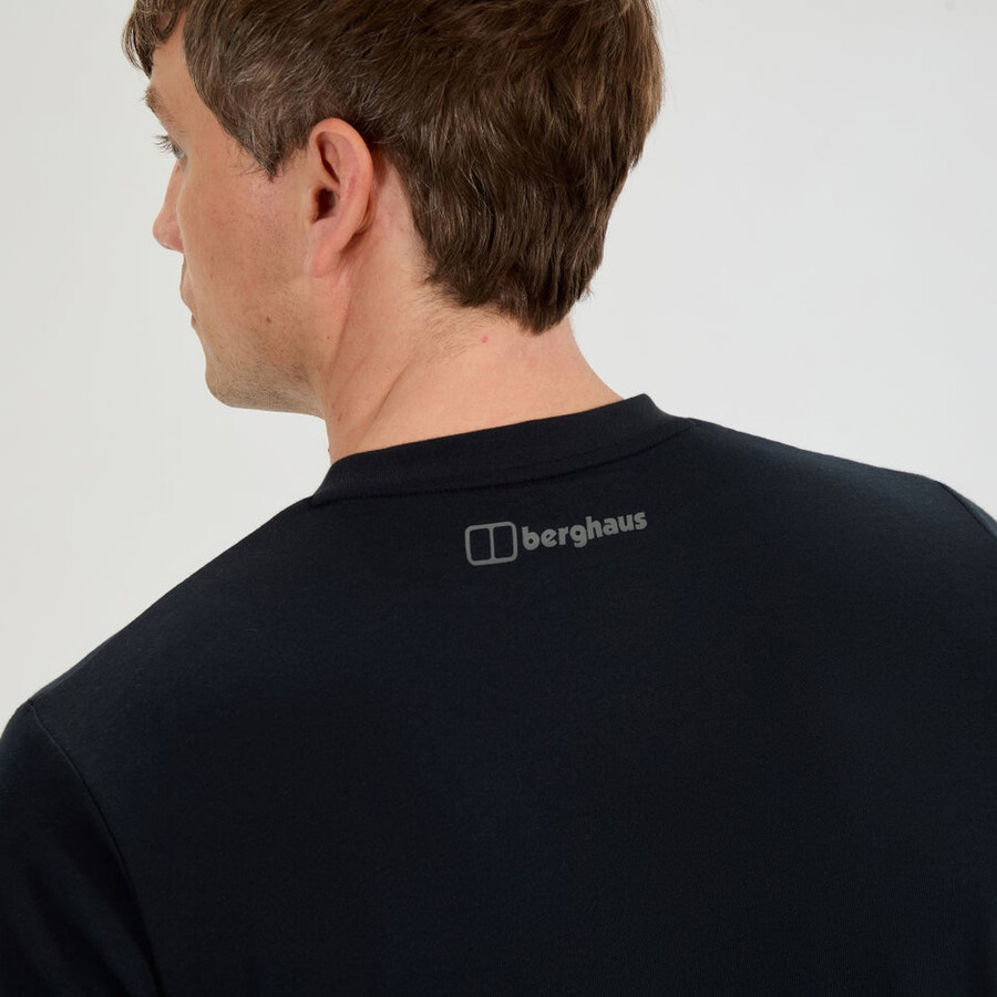 los hombres del mapa de la toon camiseta - negro berghaus