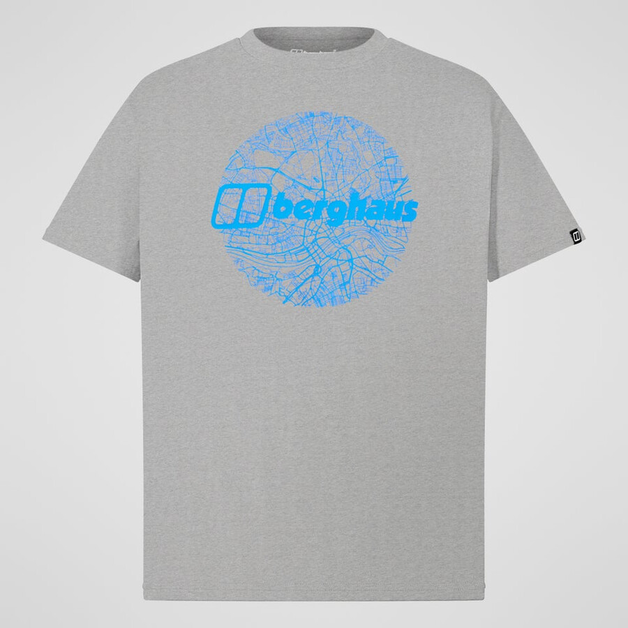 los hombres del mapa del toon - camiseta gris berghaus