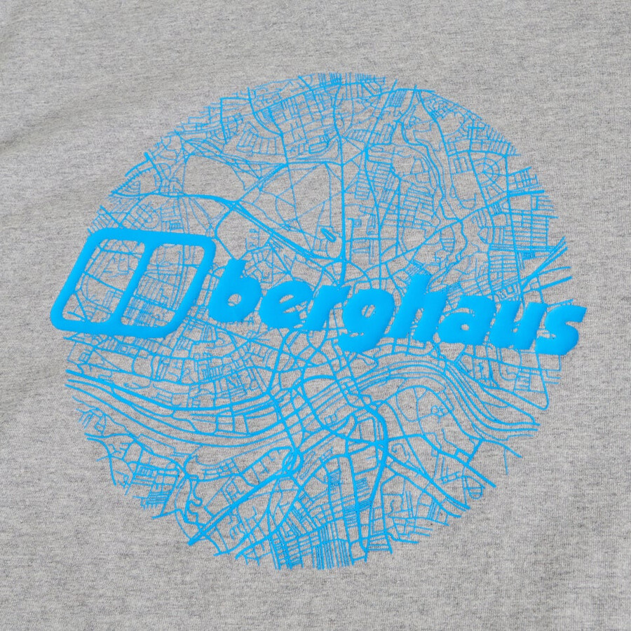 los hombres del mapa del toon - camiseta gris berghaus