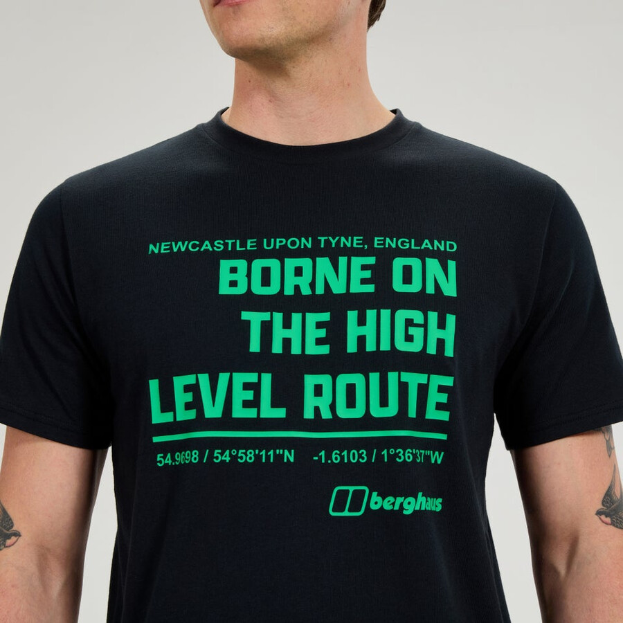 los hombres de alto nivel de la ruta t - negro berghaus