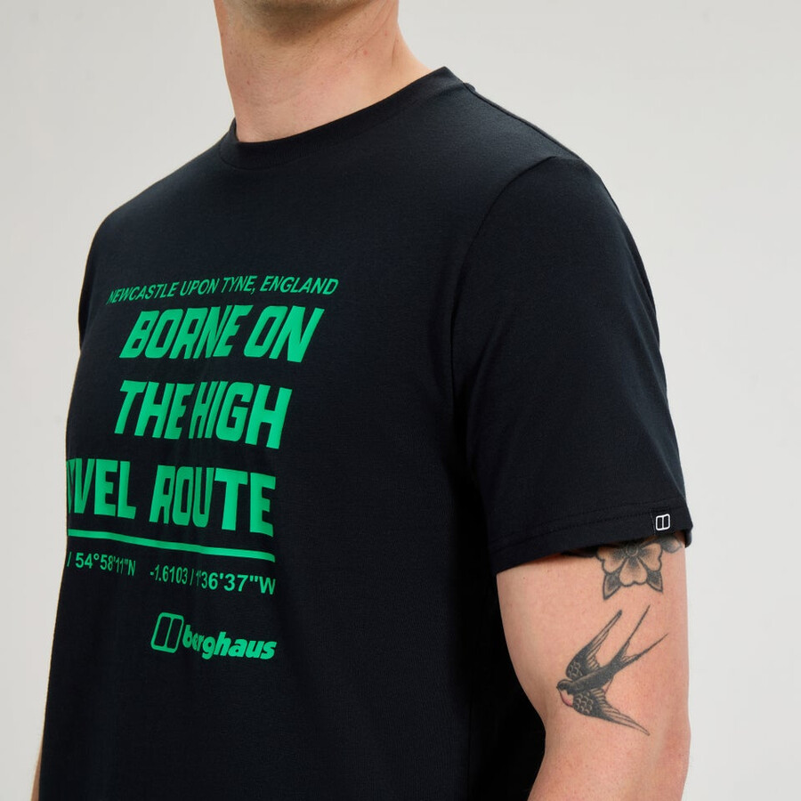 los hombres de alto nivel de la ruta t - negro berghaus