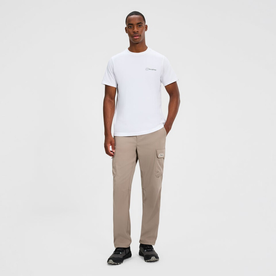 los hombres de coordenadas camiseta - blanco berghaus