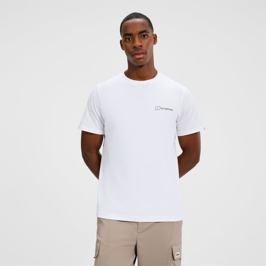 los hombres de coordenadas camiseta - blanco berghaus