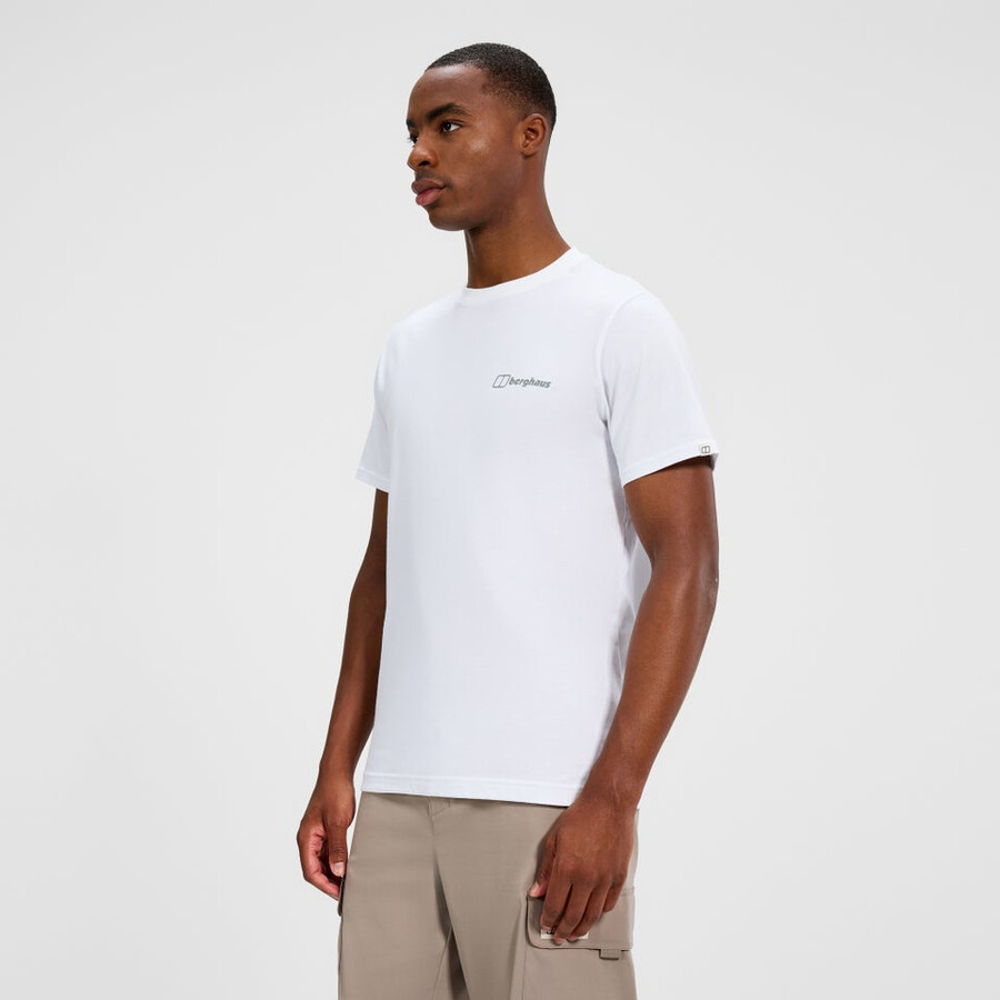 los hombres de coordenadas camiseta - blanco berghaus