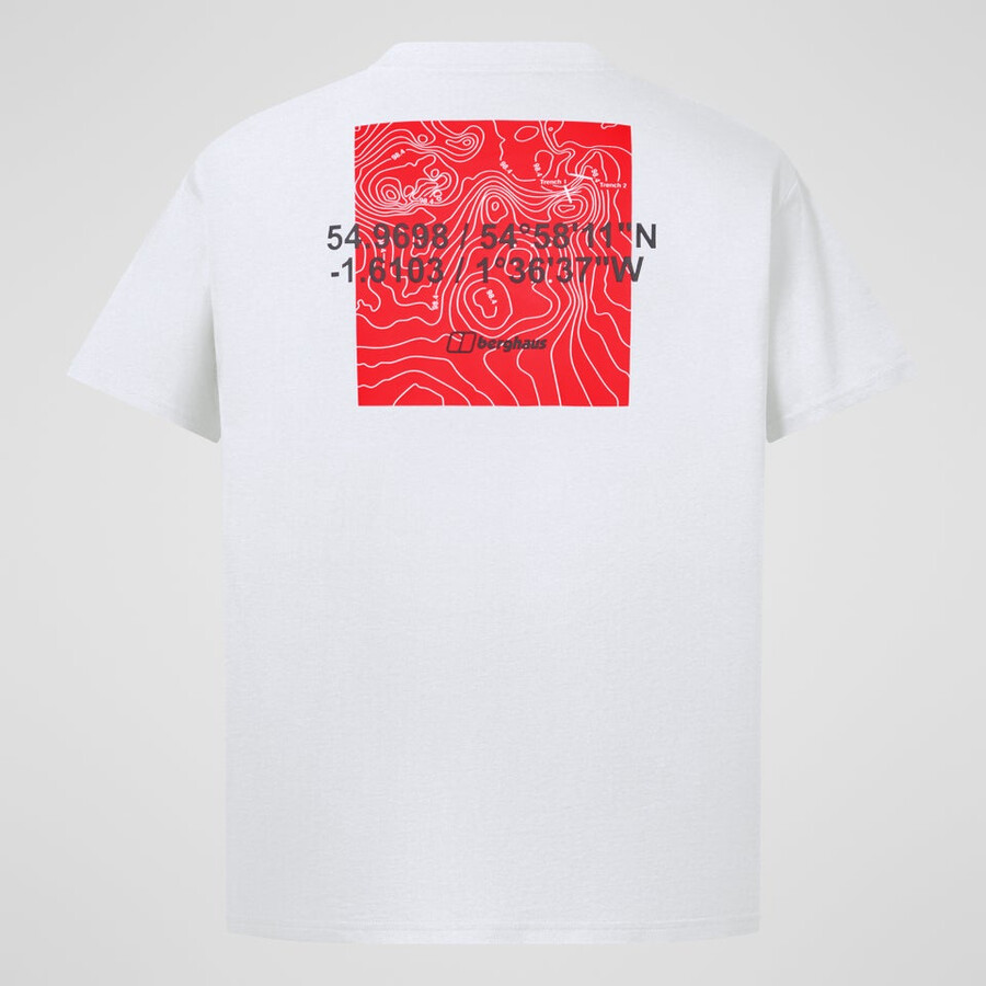 los hombres de coordenadas camiseta - blanco berghaus