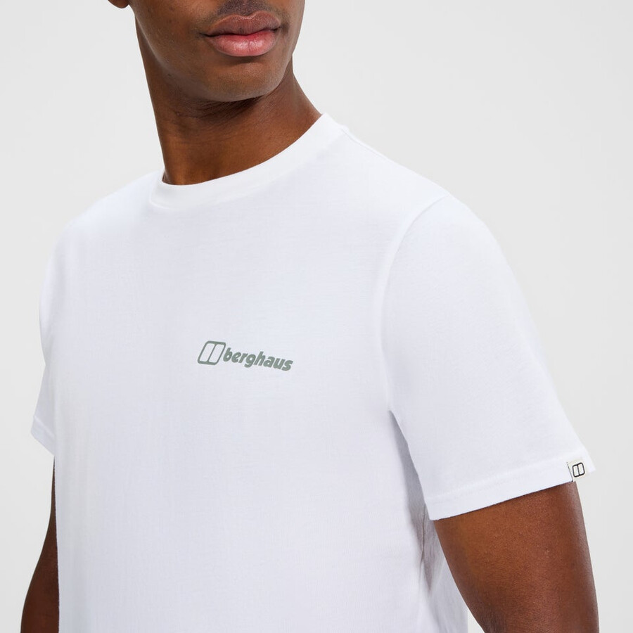 los hombres de coordenadas camiseta - blanco berghaus