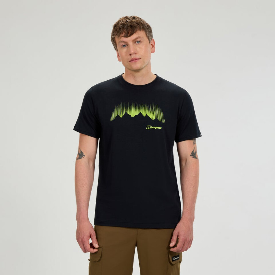 los hombres de la montaña strike camiseta - negro berghaus