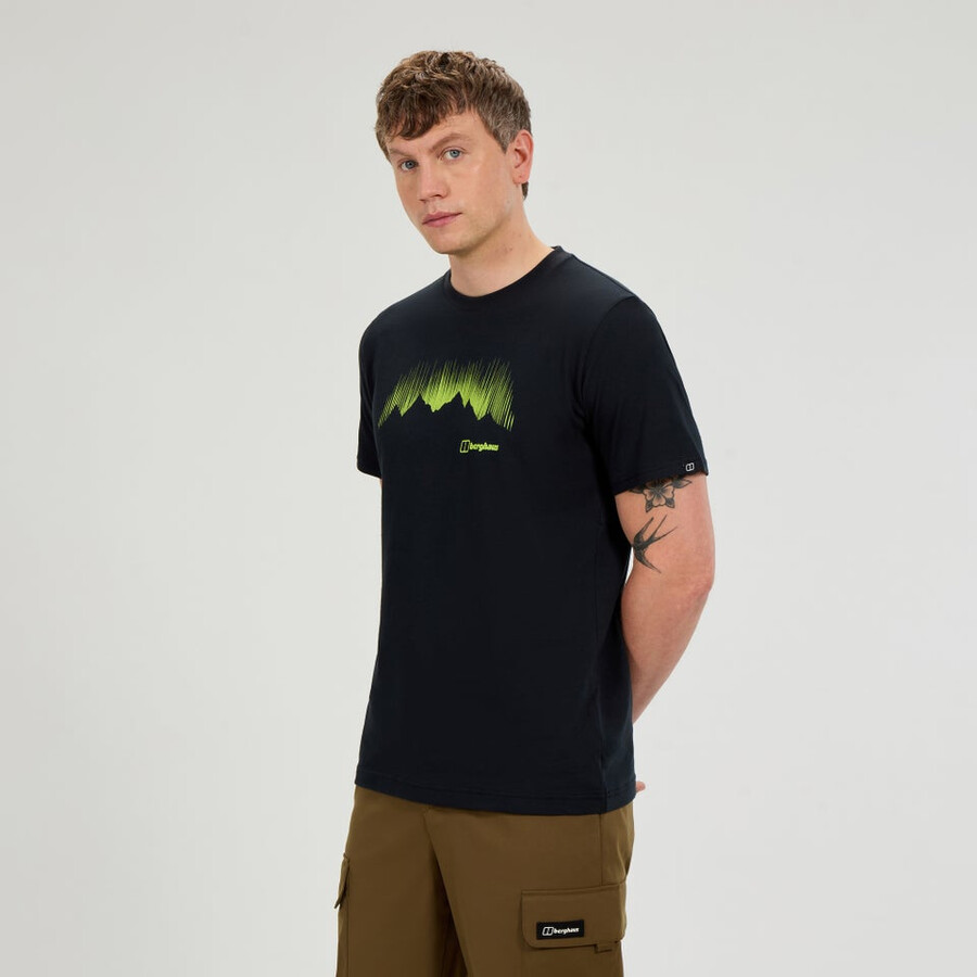los hombres de la montaña strike camiseta - negro berghaus