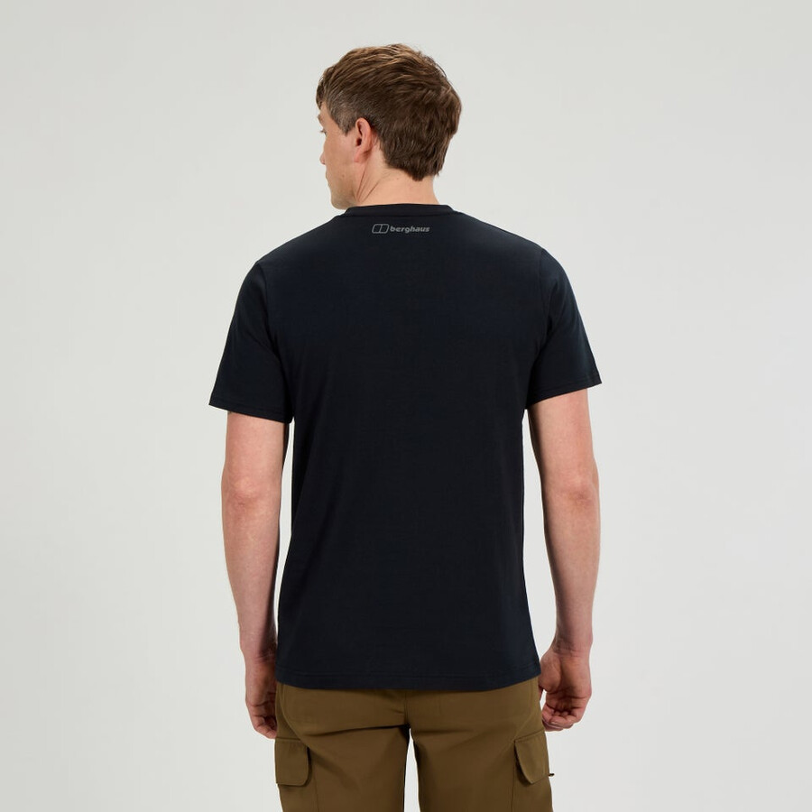 los hombres de la montaña strike camiseta - negro berghaus