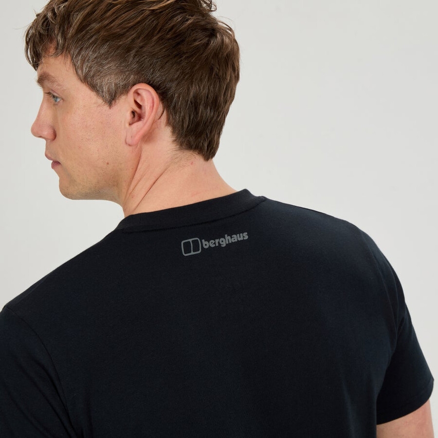 los hombres de la montaña strike camiseta - negro berghaus